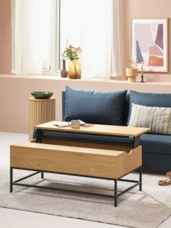 AABENRAAMesa de centro AABENRAA L110 tablero elevable color roble
