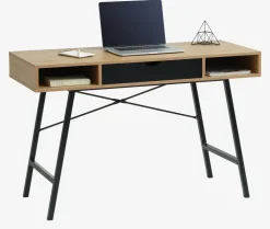 ABBETVEDEscritorio ABBETVED 48x120 color roble natural/negro