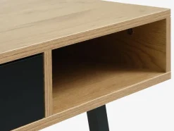 ABBETVEDEscritorio ABBETVED 48x120 color roble natural/negro