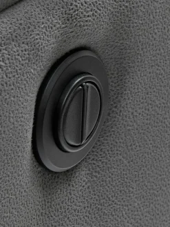 ABILDSKOVSofá ABILDSKOV reclinable polipiel gris