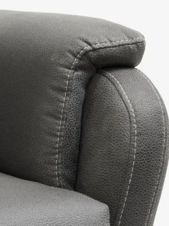 ABILDSKOVSofá ABILDSKOV reclinable polipiel gris