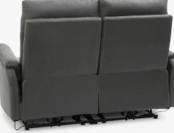 ABILDSKOVSofá ABILDSKOV reclinable polipiel gris