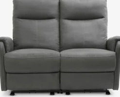 ABILDSKOVSofá ABILDSKOV reclinable polipiel gris