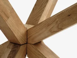 AGERBYMesa de comedor AGERBY 90x190 cristal/roble natural