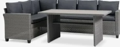 AGERMOSEConjunto muebles jardín AGERMOSE 6 plazas gris