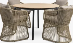 AKTIVEN + STORDALENMesa AKTIVEN L118/168 + 4 sillas STORDALEN natural
