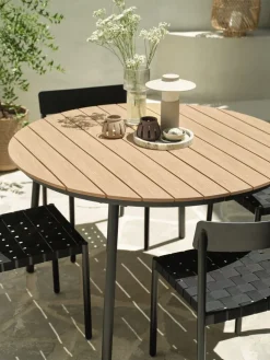 AKTIVENMesa de jardín AKTIVEN Ø118xL118/168 natural