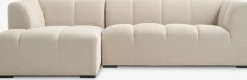 ALLESESofá ALLESE chaise longue izquierda tela beis