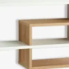 ALLESTEDEstante pared ALLESTED 2 estantes blanco/roble salvaje nat