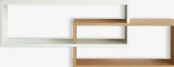 ALLESTEDEstante pared ALLESTED 2 estantes blanco/roble salvaje nat