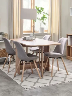 ALLINGMesa de comedor ALLING 80x100/163 color roble cálido