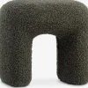 ANDSTPuf ANDST 46x38 tela de felpa verde oliva
