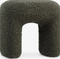 ANDSTPuf ANDST 46x38 tela de felpa verde oliva