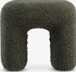 ANDSTPuf ANDST 46x38 tela de felpa verde oliva