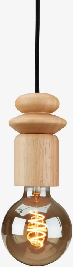 ASMINDLámpara de techo ASMIND Ø8xA13cm madera