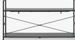 ASTRUPMueble TV ASTRUP 1 estante negro