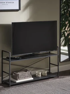 ASTRUPMueble TV ASTRUP 1 estante negro