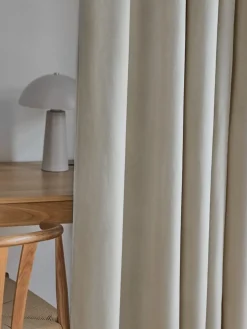 AUSTRACortina AUSTRA 1x140x300 terciopelo beis
