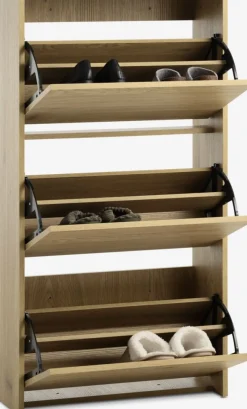 BAKHUSEZapatero BAKHUSE 3 compartimentos color roble cálido