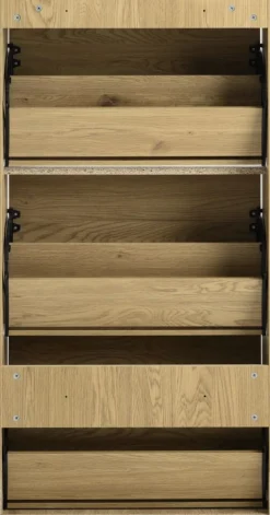 BAKHUSEZapatero BAKHUSE 3 compartimentos color roble cálido