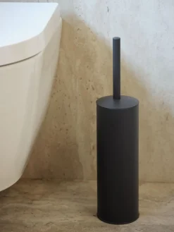 BALSBYEscobilla de baño BALSBY acero recubierto gris antracita