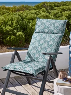BARMOSECojín de jardín para silla reclinable BARMOSE azul petróleo