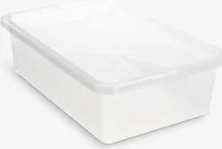 BASIC BOXCaja bajo cama BASIC BOX 30L con tapa transparente