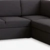 BEDSTEDSofá cama con chaise longue BEDSTED gris