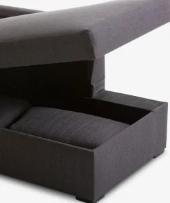 BEDSTEDSofá cama con chaise longue BEDSTED gris