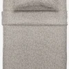 BELLABASICJuego de sábanas microfibra BELLA 160x240 gris
