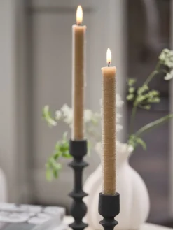 BERTELVela para candelabro BERTEL A22cm almendra 2 unidades