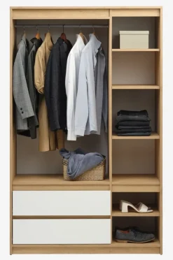 BILLUNDArmario BILLUND 119x193 blanco/color roble natural