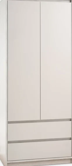 BILLUNDArmario BILLUND 80x193 2 puertas 2 cajones travertino/beis