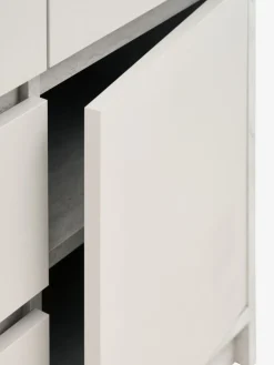 BILLUNDArmario BILLUND 119x193 4 puertas 2 cajones travertino/beis