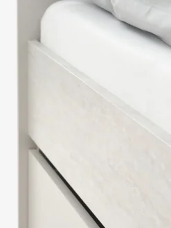 BILLUNDCama con almacenaje BILLUND 90x200 travertino/beis