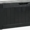 BISNAPBaúl para guardar cojines BISNAP A117xA58xP45 negro