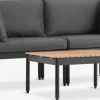 BJORLIConjunto jardín modular BJORLI 2 plazas negro