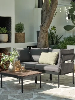 BJORLIConjunto jardín modular BJORLI 2 plazas negro