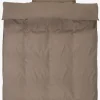 BONNIEBASICJuego funda nórdica microfibra BONNIE 155x220 arena oscuro