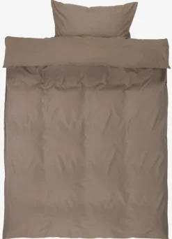 BONNIEBASICJuego funda nórdica microfibra BONNIE 155x220 arena oscuro