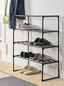 BORNHOLMZapatero BORNHOLM 4 estantes negro