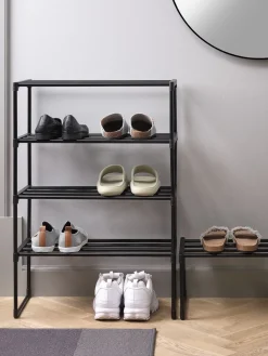 BORNHOLMZapatero BORNHOLM 4 estantes negro