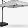 BUBERGSombrilla colgante BUBERG A300xL300 gris claro