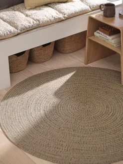 BUESTARRAlfombra BUESTARR Ø120 natural/gris