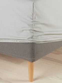 DAGNYPLUSSábana bajera ajustable DAGNY 90x200x35 gris claro