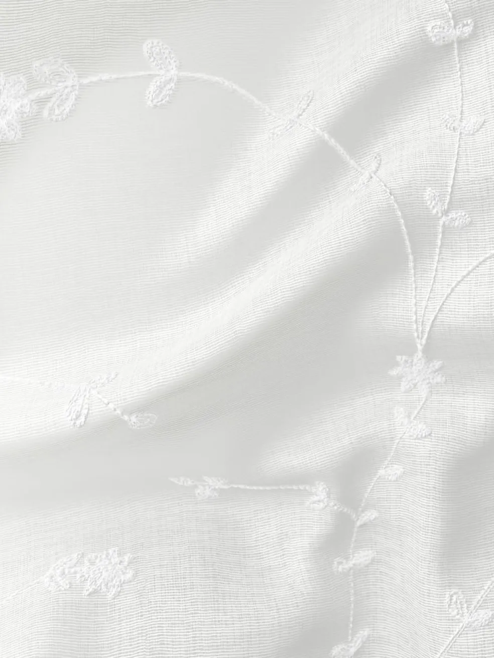 DOLMACortina DOLMA 1x140x245 bordada blanco crudo