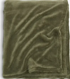 DRAGEHODEManta de forro polar DRAGEHODE 140x200 oliva oscuro