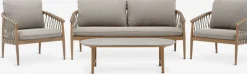 DRUMMEHOLMConjunto muebles jardín DRUMMEHOLM 5 plazas natural