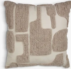DVERGFAKSCojín DVERGFAKS 45x45 gris/beis