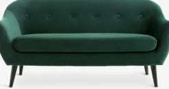 EGEDALSofá EGEDAL 2,5 plazas terciopelo verde